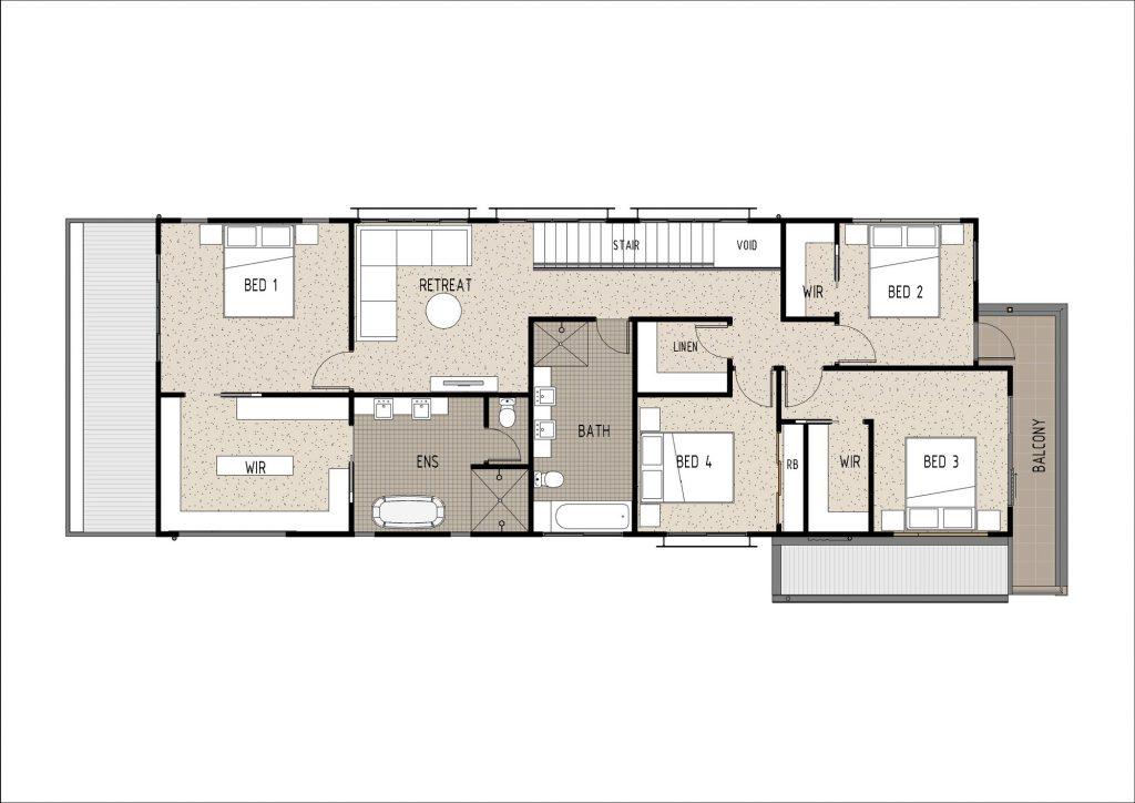 Home Design M4014 Upper Floor